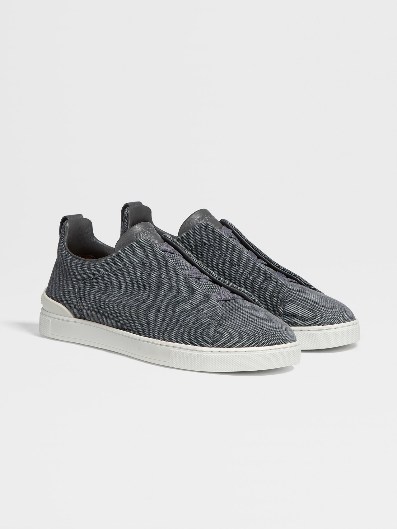 Dark Taupe Canvas Triple Stitch™ Low Top Sneakers